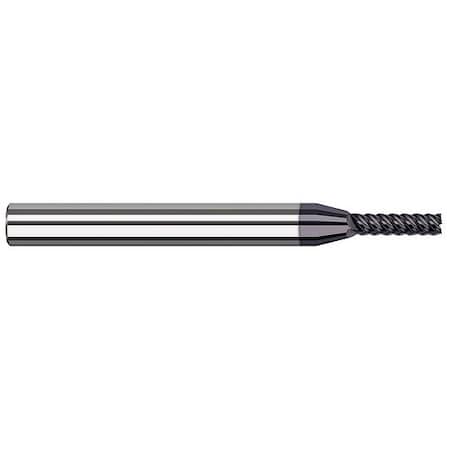 Harvey Tool 1mm Cutter dia. x 4mm Carbide Square End Mill Finisher for Exotic Alloys, 6 Flutes 726422-C6